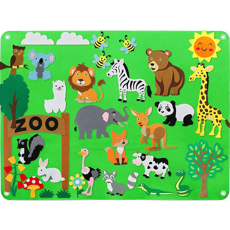 Toddler Felt Board - FantasyFelt-Zoo-Nora Luxe