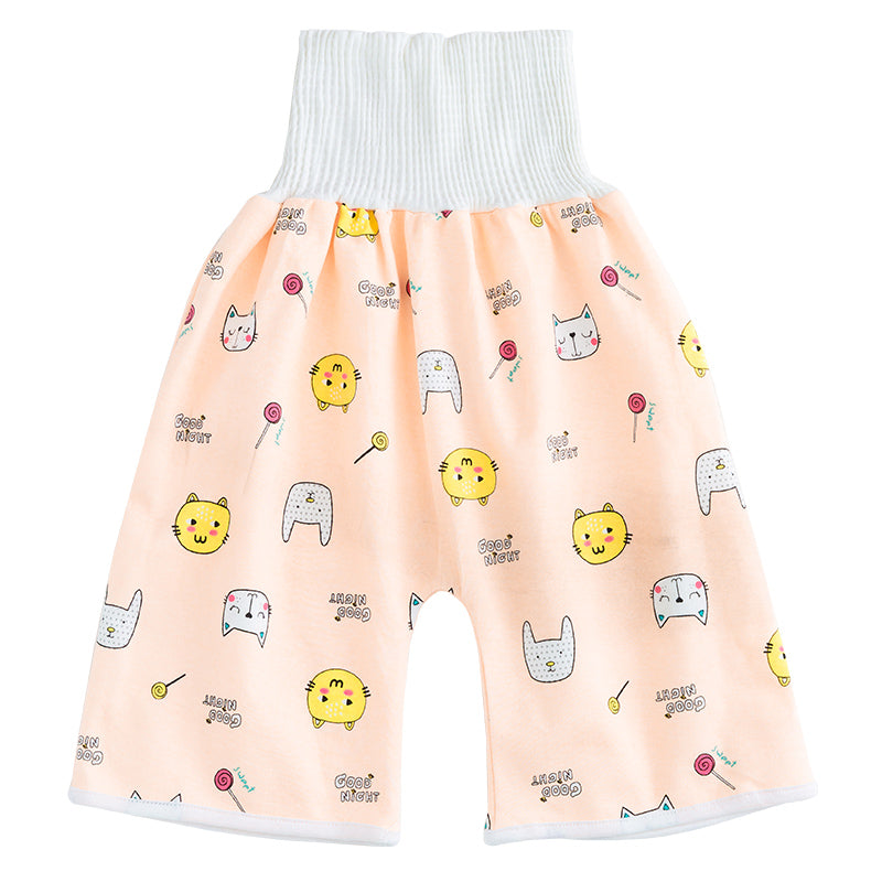 Toddler Potty Training Pants - PotjePro-Shorts-Orange Kittens-M (0-3 years)-Nora Luxe