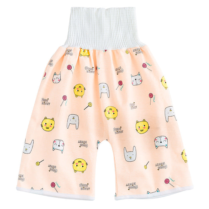 Toddler Potty Training Pants - PotjePro-Shorts-Orange Kittens-M (0-3 years)-Nora Luxe