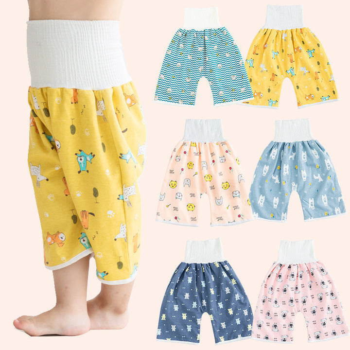 Toddler Potty Training Pants - PotjePro-Shorts-Pink Dogs-M (0-3 years)-Nora Luxe