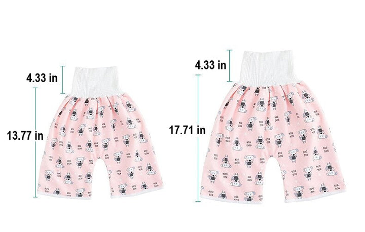 Toddler Potty Training Pants - PotjePro-Shorts-Pink Dogs-M (0-3 years)-Nora Luxe