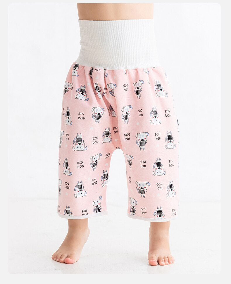 Toddler Potty Training Pants - PotjePro-Shorts-Pink Dogs-M (0-3 years)-Nora Luxe