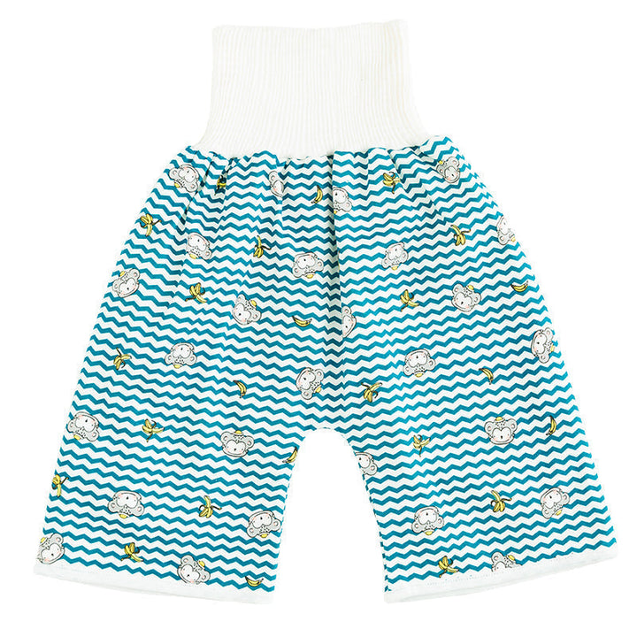Toddler Potty Training Pants - PotjePro-Shorts-Striped Little Monkeys-M (0-3 years)-Nora Luxe