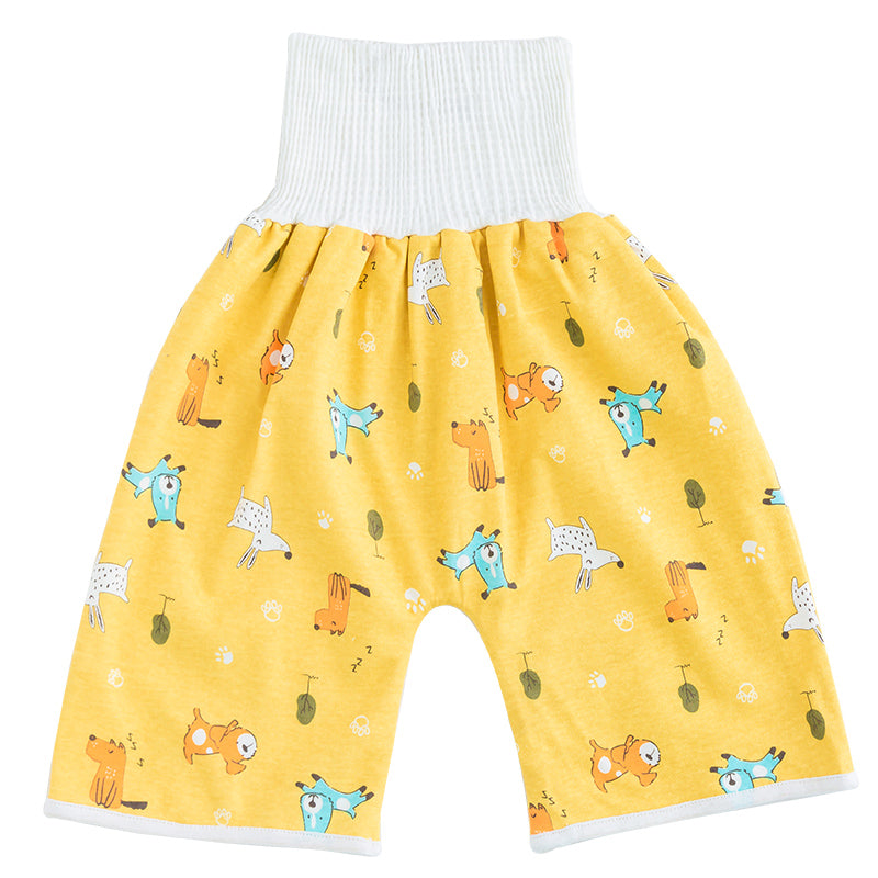 Toddler Potty Training Pants - PotjePro-Shorts-Yellow Puppies-M (0-3 years)-Nora Luxe