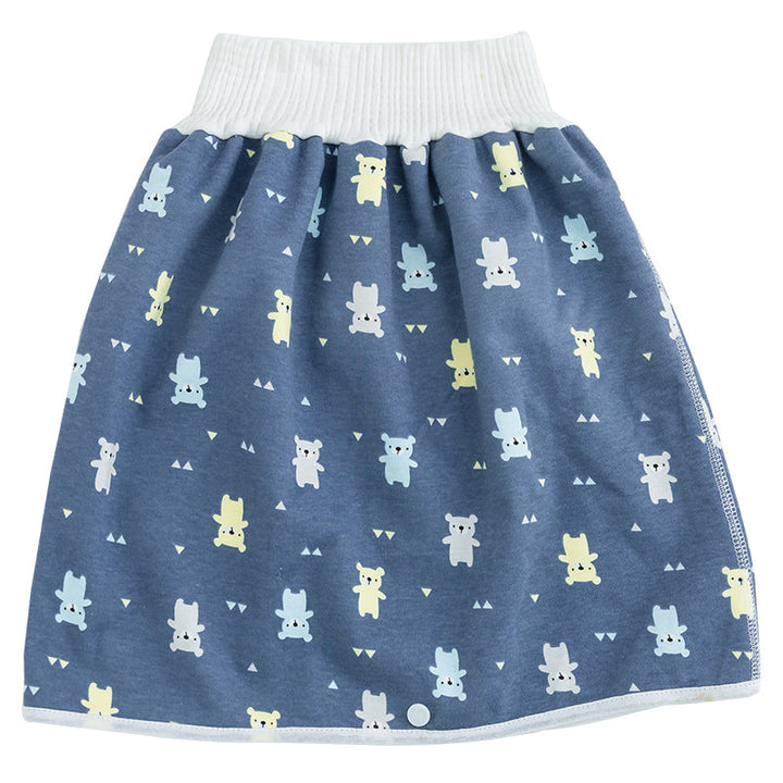 Toddler Potty Training Pants - PotjePro-Skirt-Blue Bears-M (0-3 years)-Nora Luxe
