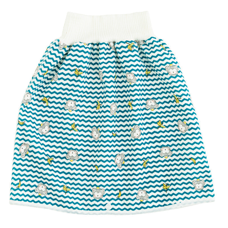 Toddler Potty Training Pants - PotjePro-Skirt-Striped Little Monkeys-M (0-3 years)-Nora Luxe
