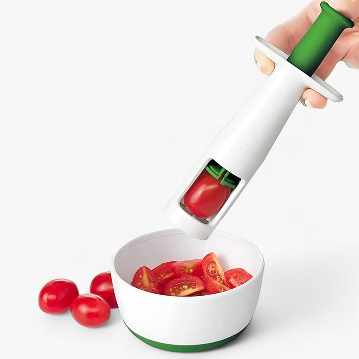 Tomato Slicer for Effortless Fruit Preparation - CherryMate-Nora Luxe