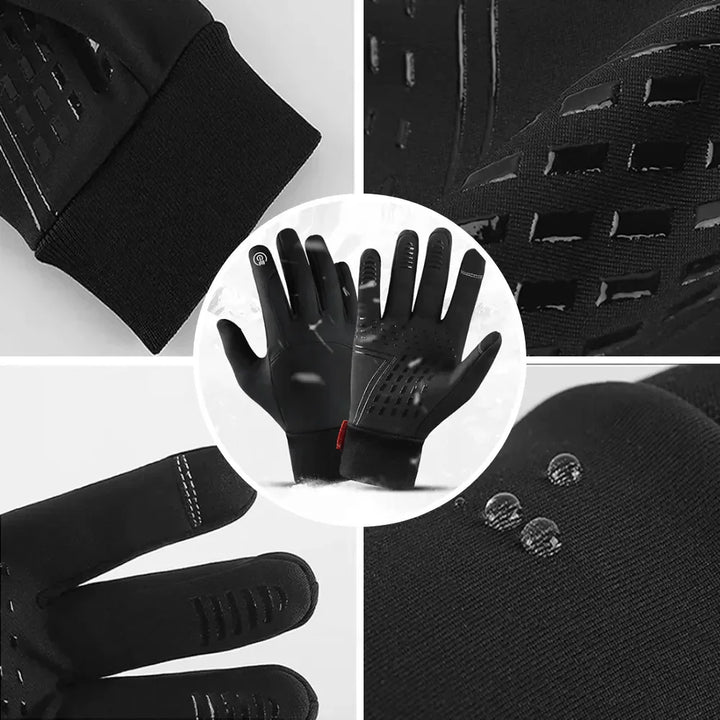 Touchscreen Winter Gloves - ThermaGuard-Black-M-Nora Luxe