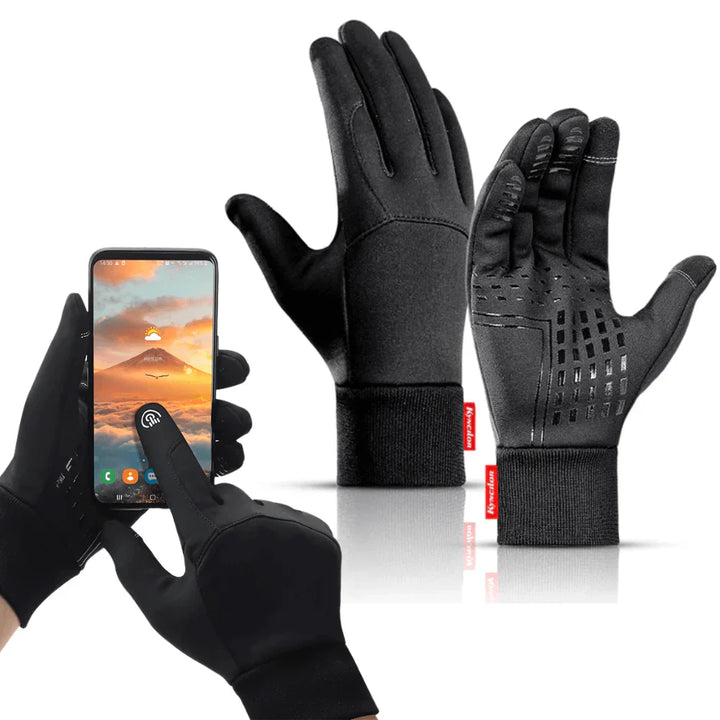 Touchscreen Winter Gloves - ThermaGuard-Black-M-Nora Luxe