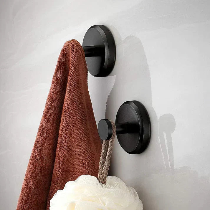 Towel hooks - SuperHold-Black-Nora Luxe