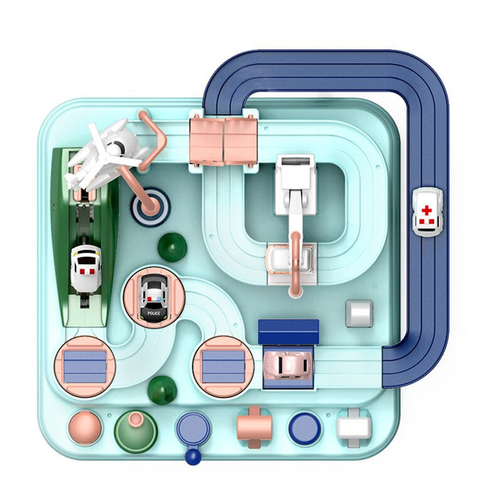 Toy Racing Track - TurboCity-Emerald Blue-Nora Luxe