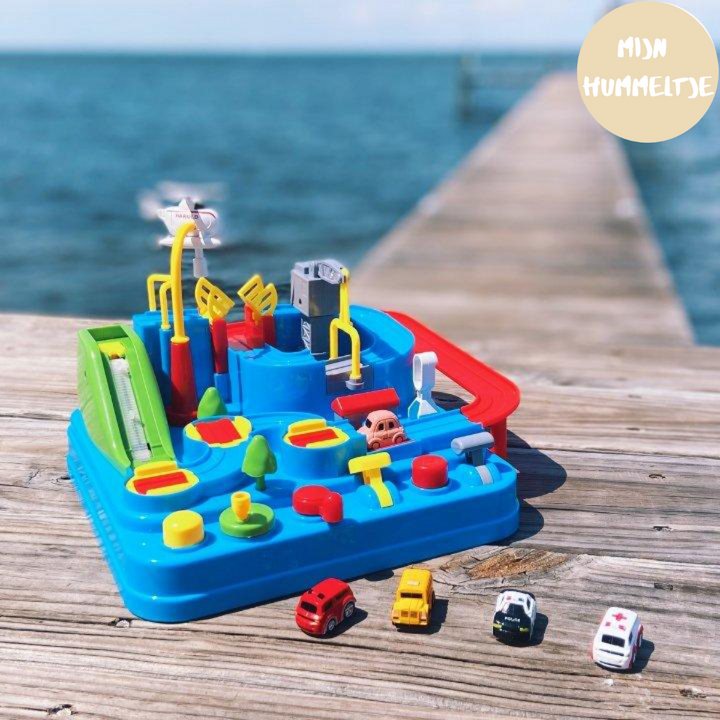 Toy Racing Track - TurboCity-Emerald Blue-Nora Luxe