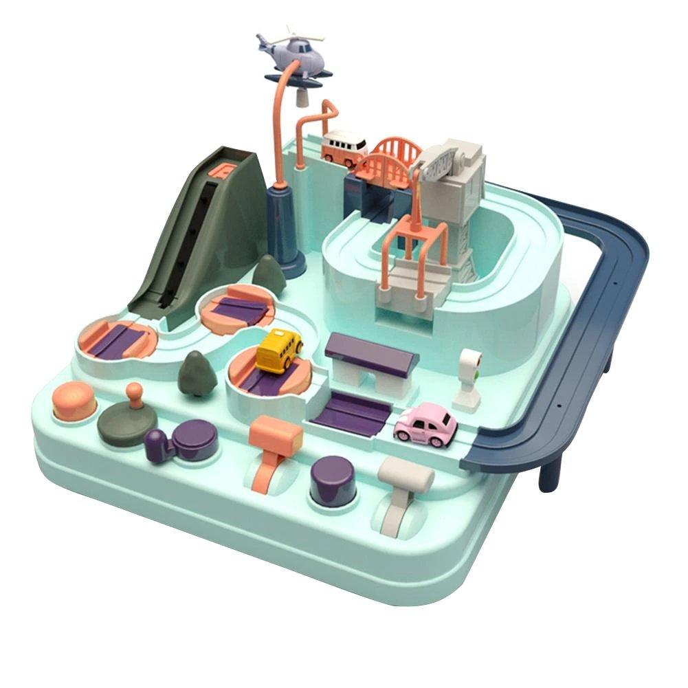 Toy Racing Track - TurboCity-Emerald Blue-Nora Luxe