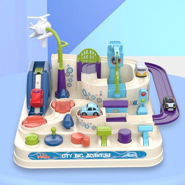 Toy Racing Track - TurboCity-Pearl White-Nora Luxe