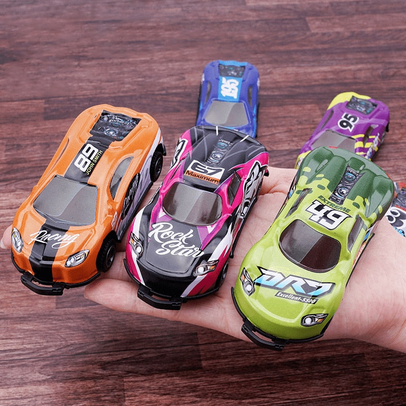 Toy Stunt Car - TurboStunt Racers-4 + 4 FREE-Nora Luxe