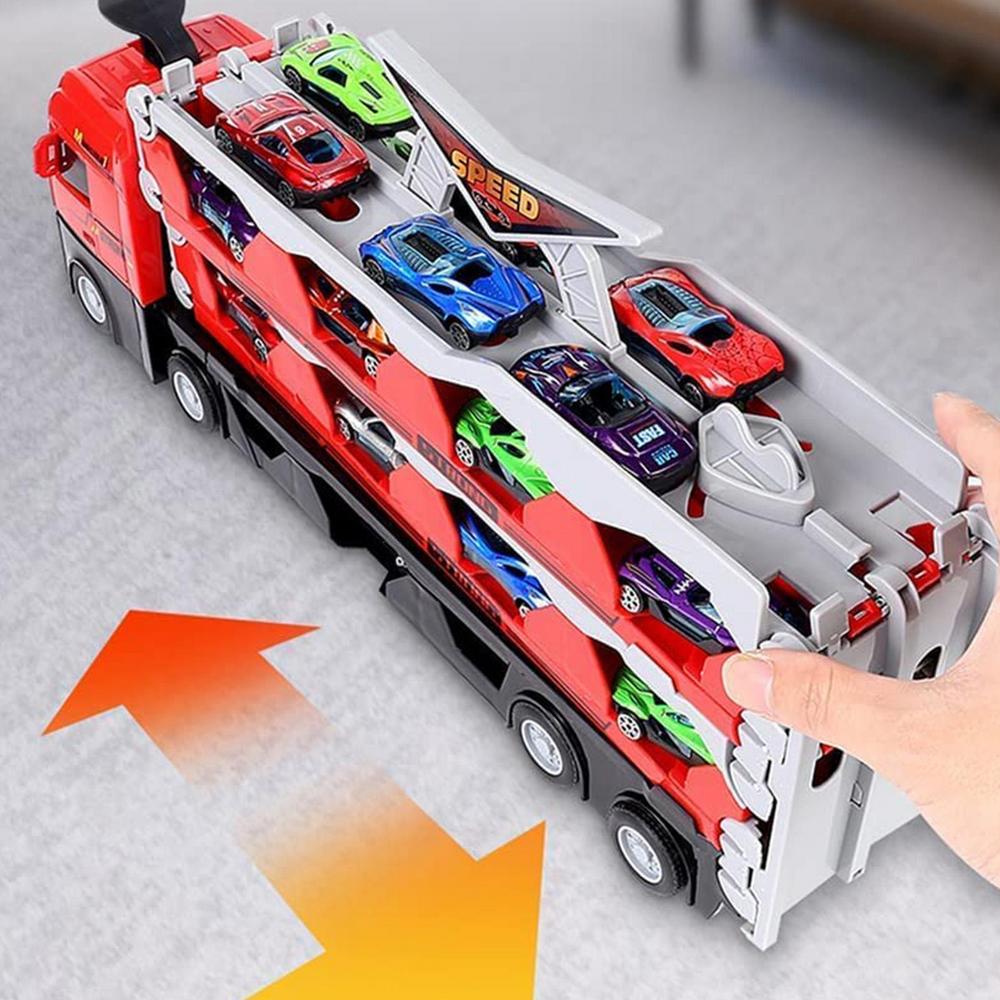 Toy Trailer with Cars - MegaTransporter-Nora Luxe