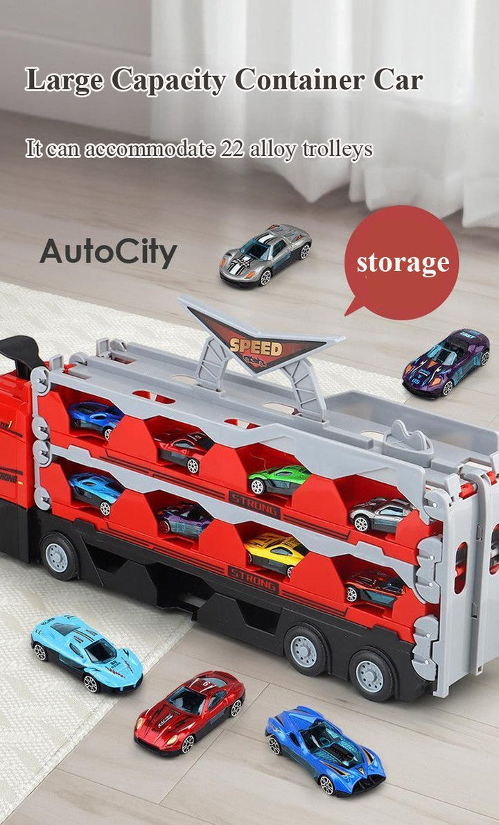 Toy Trailer with Cars - MegaTransporter-Nora Luxe