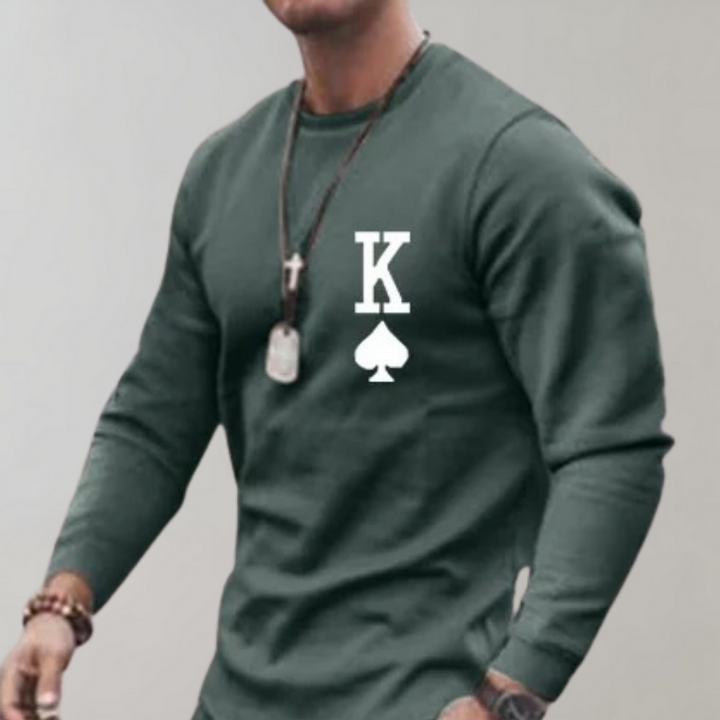 Tracksuit with Letter Print for Men - Thor-Green-S-Nora Luxe