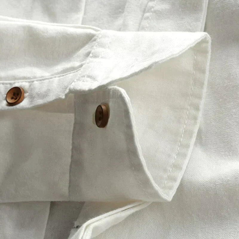 Traditional Japanese Men’s Blouse - Yuki-Blue-M-Nora Luxe