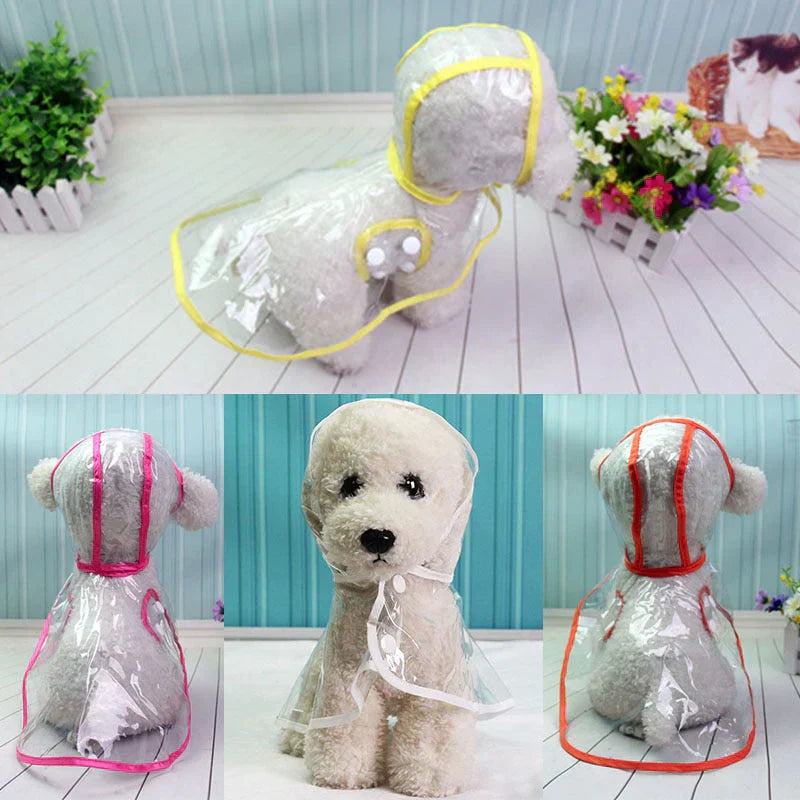 Transparent Waterproof Raincoat for Dogs - DryPaw-White-XS-Nora Luxe