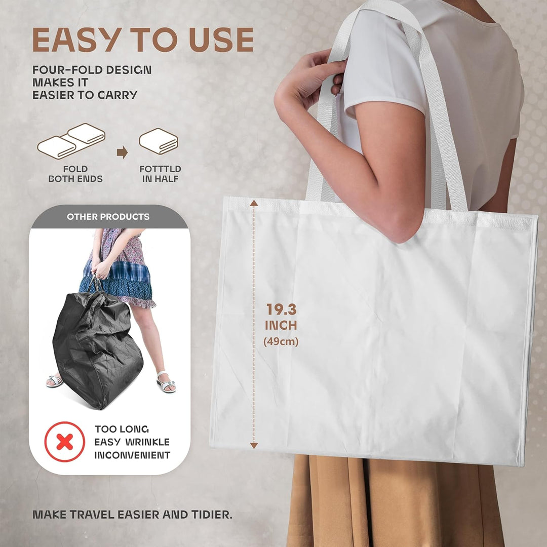 Heavy-Duty Travel Garment Bag with Clear Window & Accessory Pockets