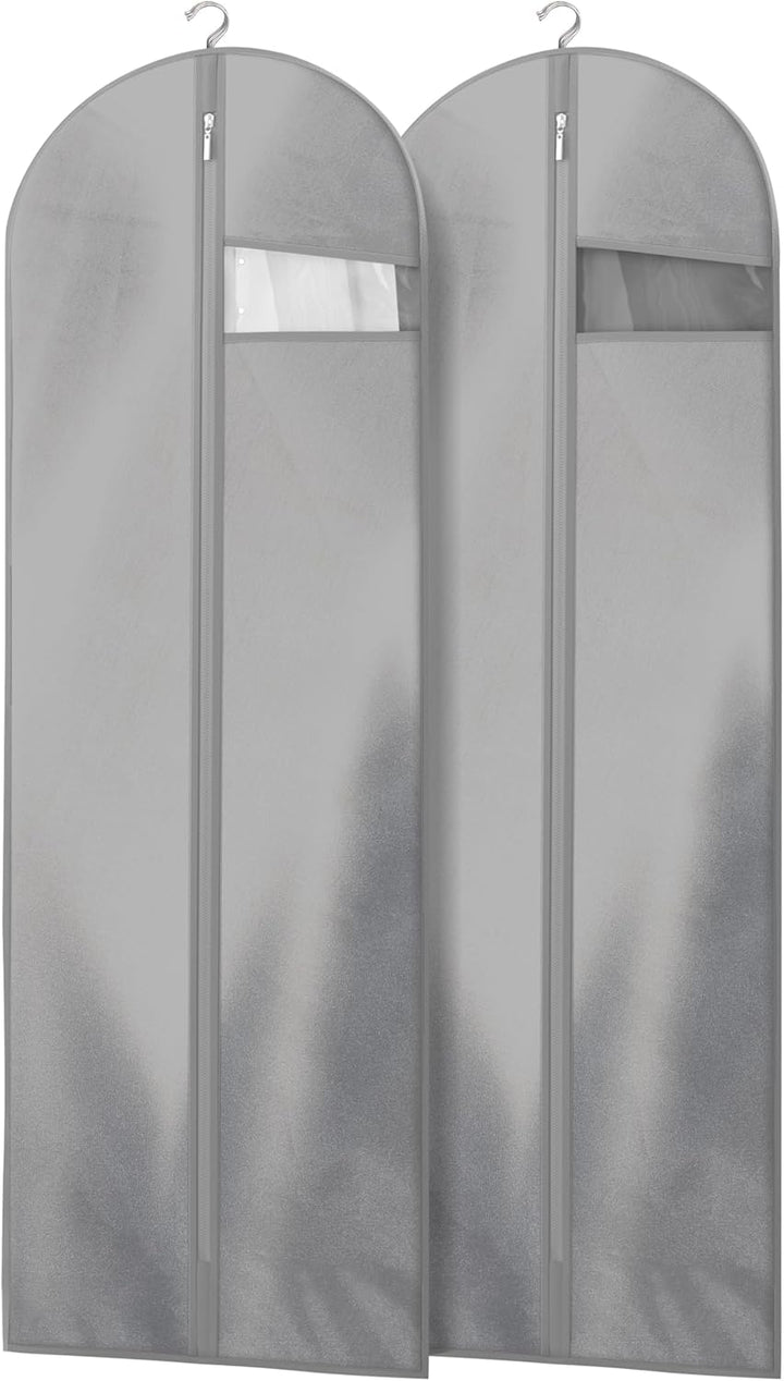 Heavy-Duty Travel Garment Bag with Clear Window & Accessory Pockets