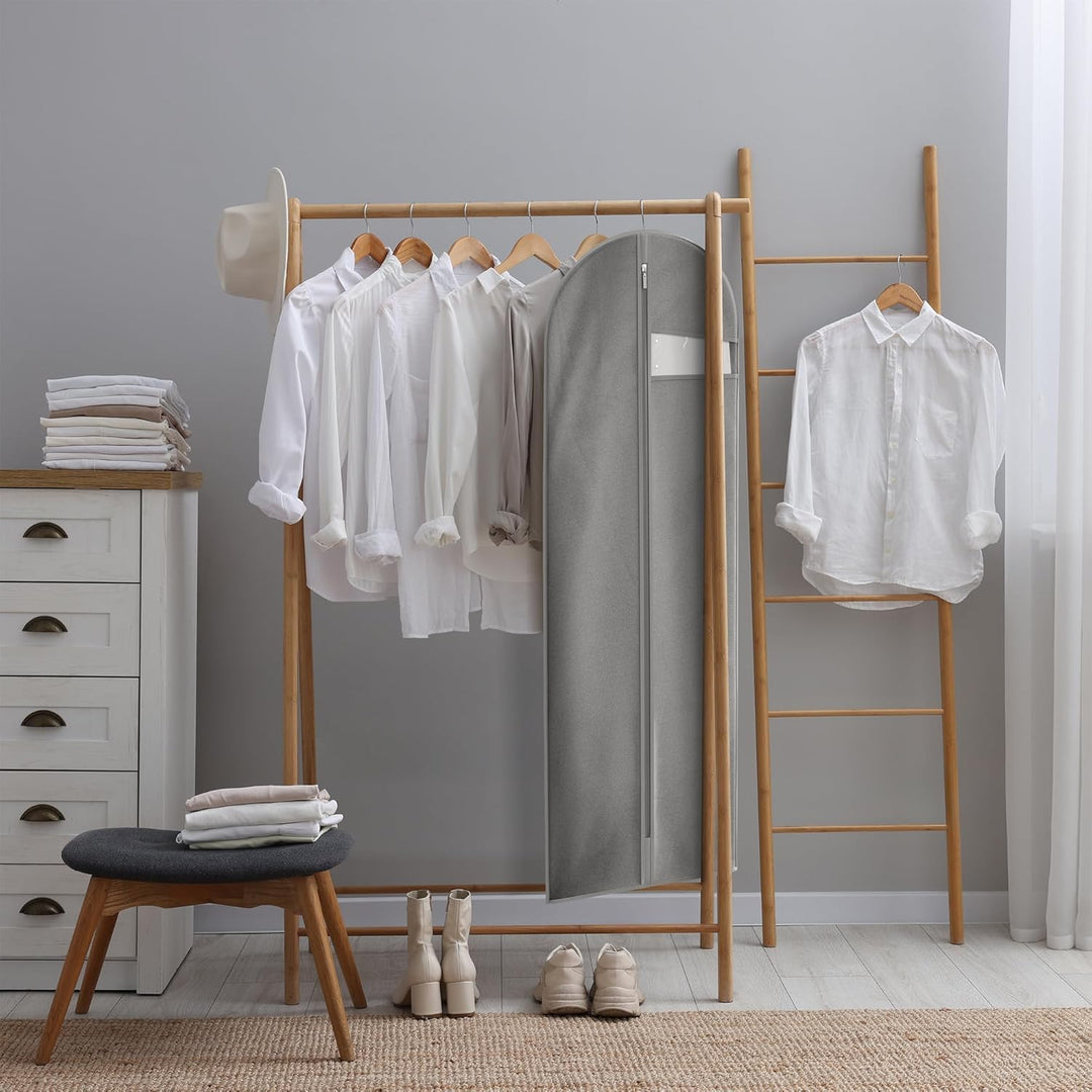 Heavy-Duty Travel Garment Bag with Clear Window & Accessory Pockets