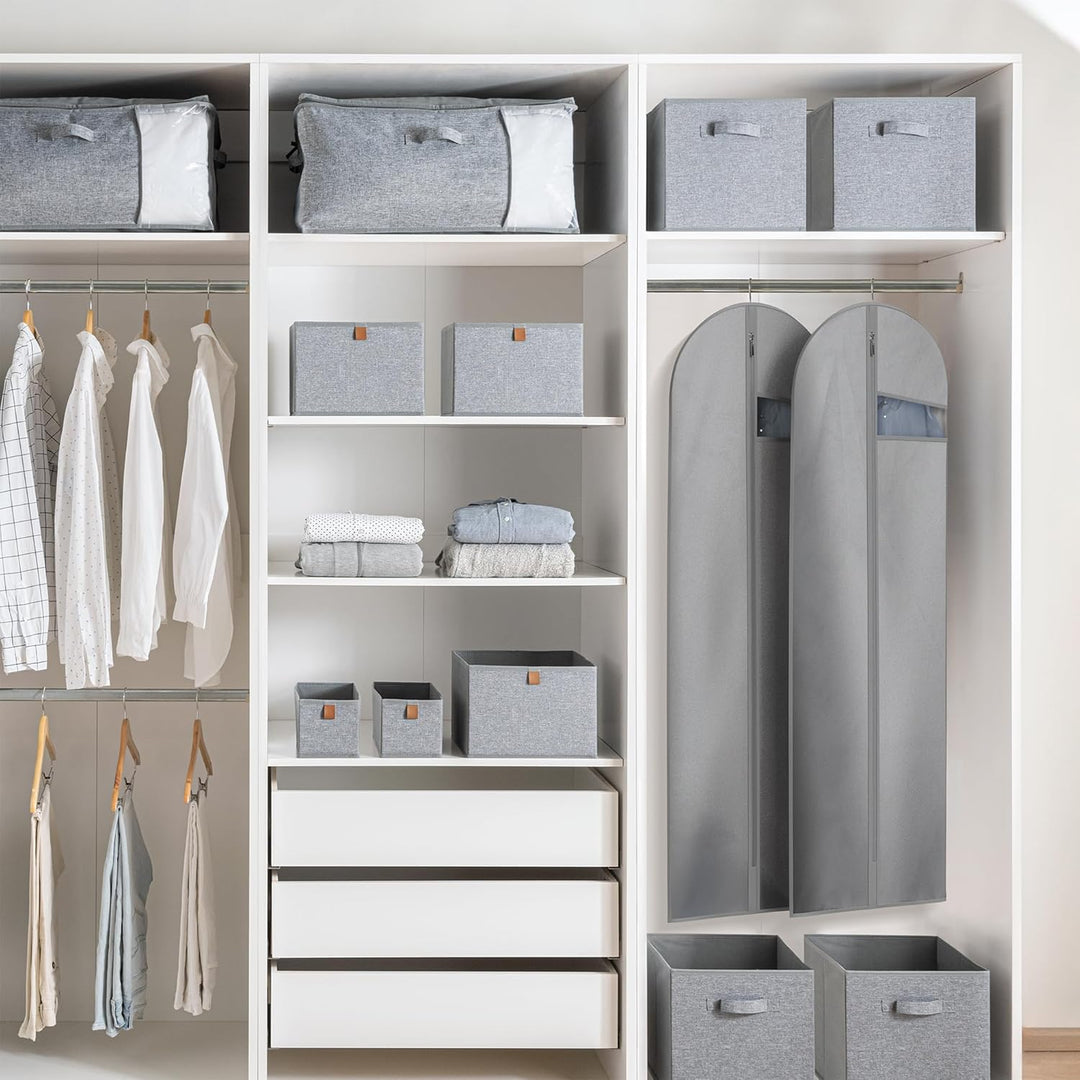 Heavy-Duty Travel Garment Bag with Clear Window & Accessory Pockets