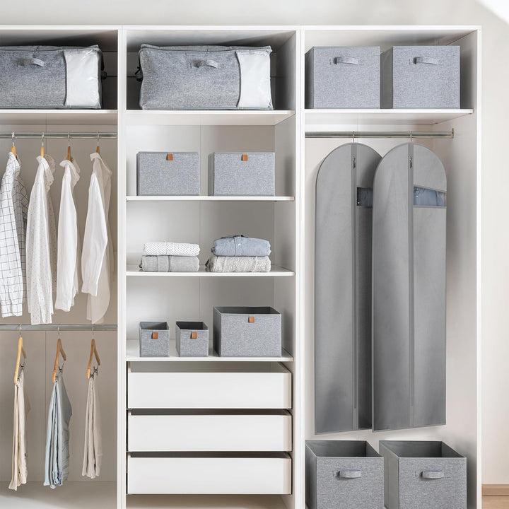 Heavy-Duty Travel Garment Bag with Clear Window & Accessory Pockets