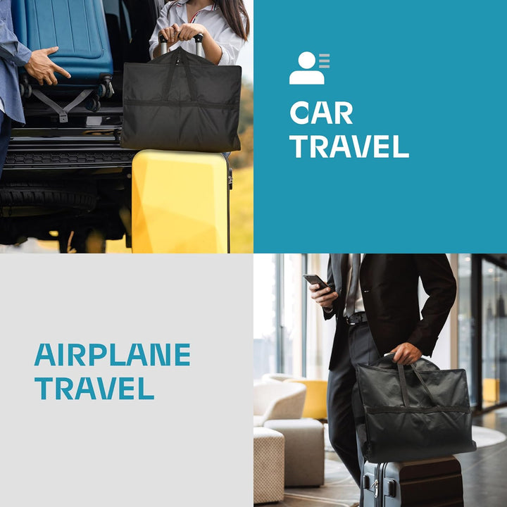 Heavy-Duty Travel Garment Bag with Clear Window & Accessory Pockets