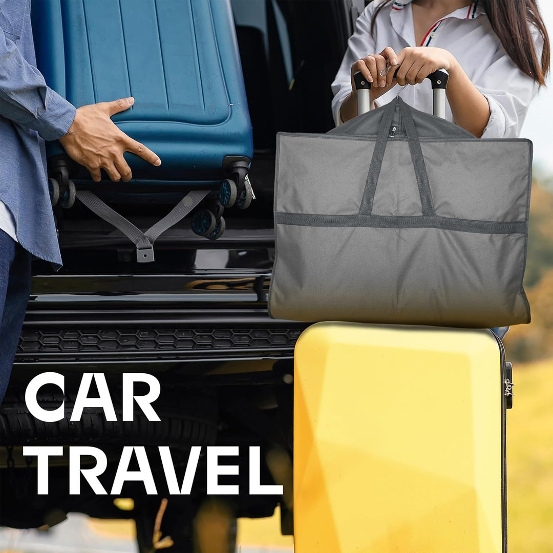 Heavy-Duty Travel Garment Bag with Clear Window & Accessory Pockets