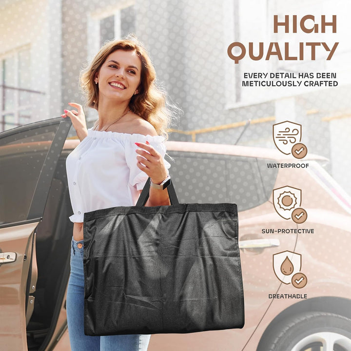 Heavy-Duty Travel Garment Bag with Clear Window & Accessory Pockets