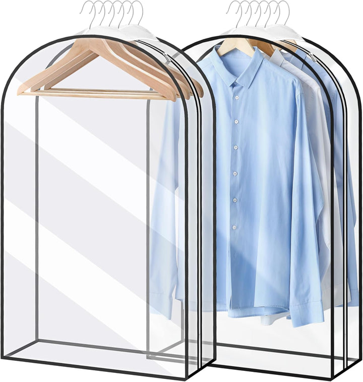 Heavy-Duty Travel Garment Bag with Clear Window & Accessory Pockets