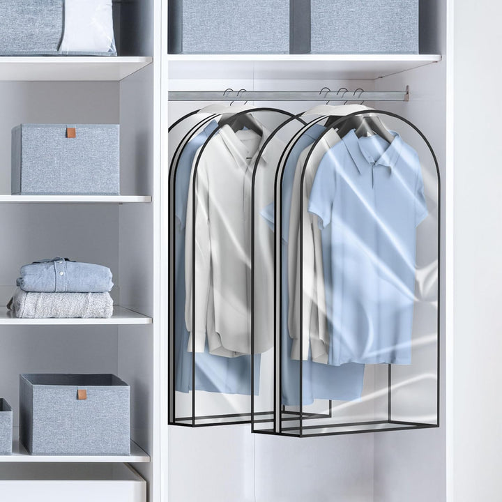 Heavy-Duty Travel Garment Bag with Clear Window & Accessory Pockets