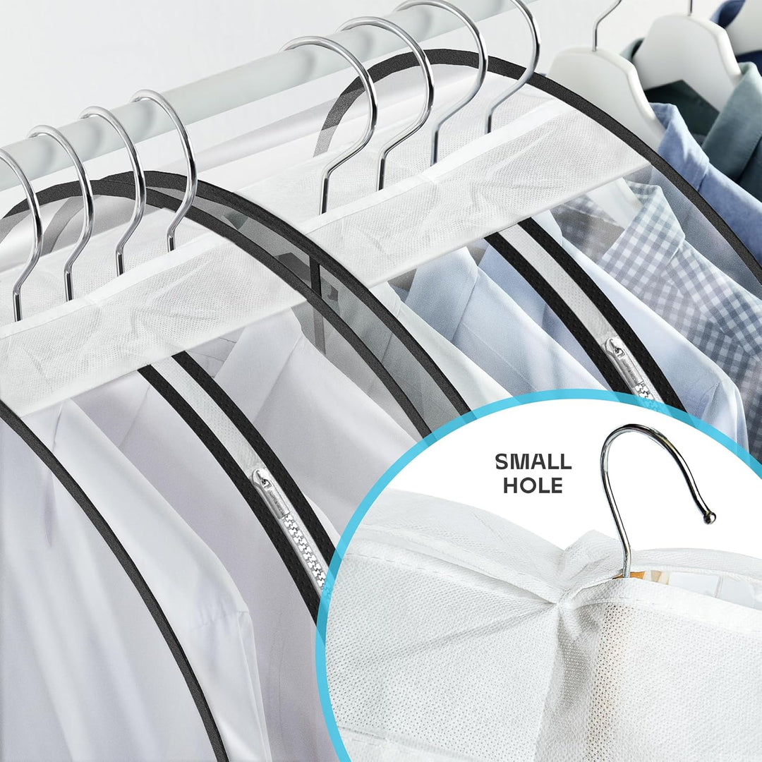 Heavy-Duty Travel Garment Bag with Clear Window & Accessory Pockets