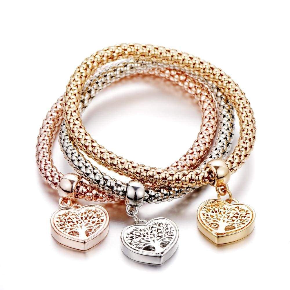 Tree of Life Bracelet Set (3-piece) - Liora-Heart-Nora Luxe