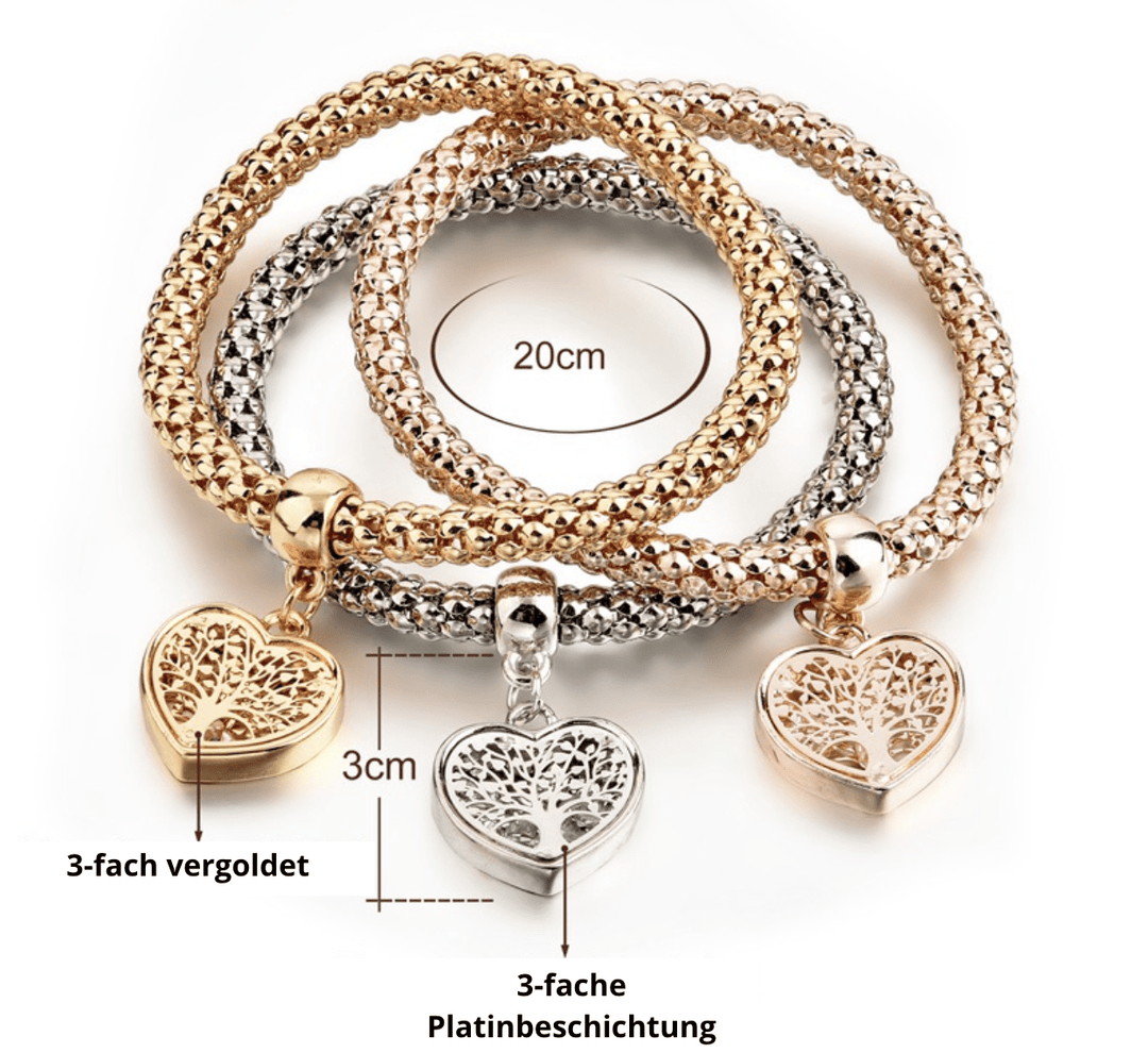 Tree of Life Bracelet Set (3-piece) - Liora-Round-Nora Luxe