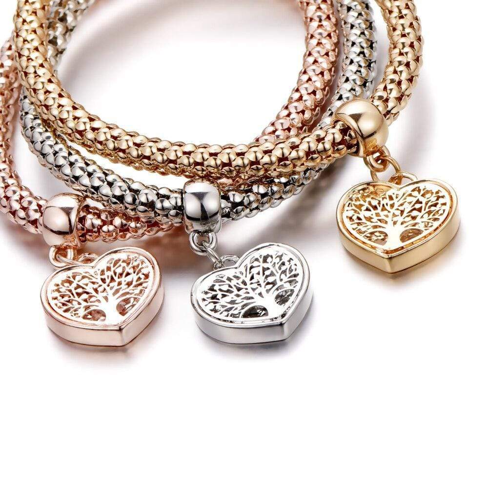 Tree of Life Bracelet Set (3-piece) - Liora-Round-Nora Luxe