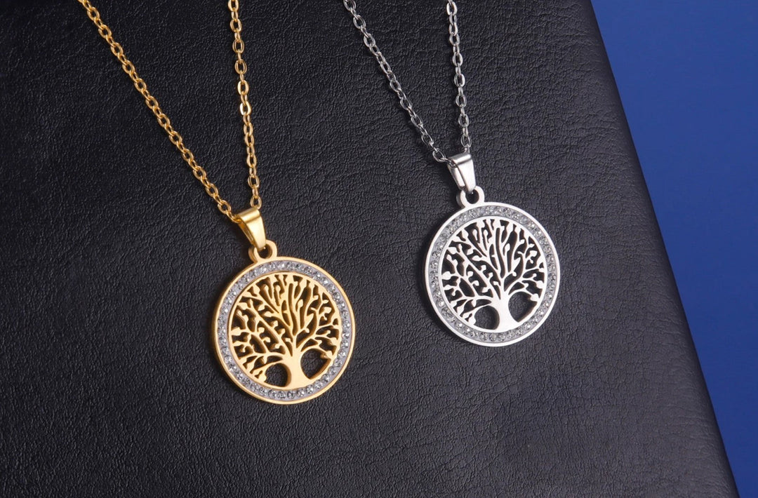 Tree of Life Pendant Necklace | Symbolic Jewellery for Women-Gold-Nora Luxe