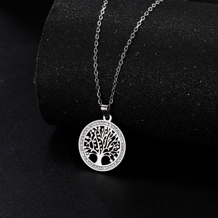 Tree of Life Pendant Necklace | Symbolic Jewellery for Women-Silver-Nora Luxe