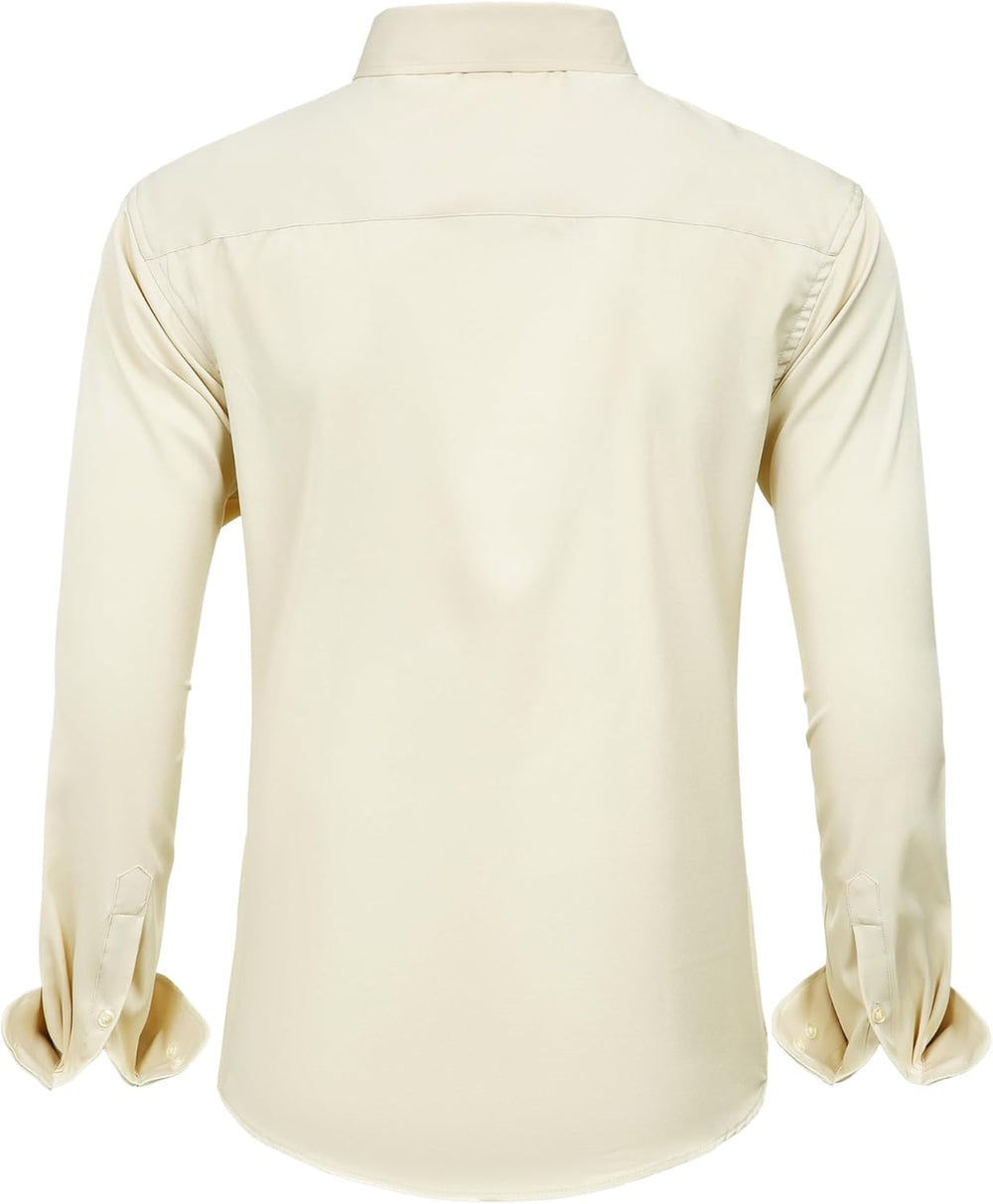 Trendy Anti-Crease Shirt for Men - Tom-Black-S-Nora Luxe