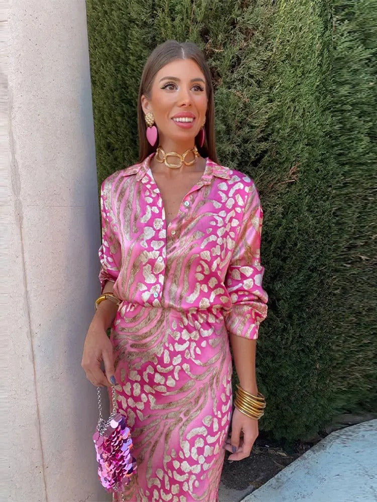 Trendy Colorful Outfit - Josie-Pink-S-Nora Luxe