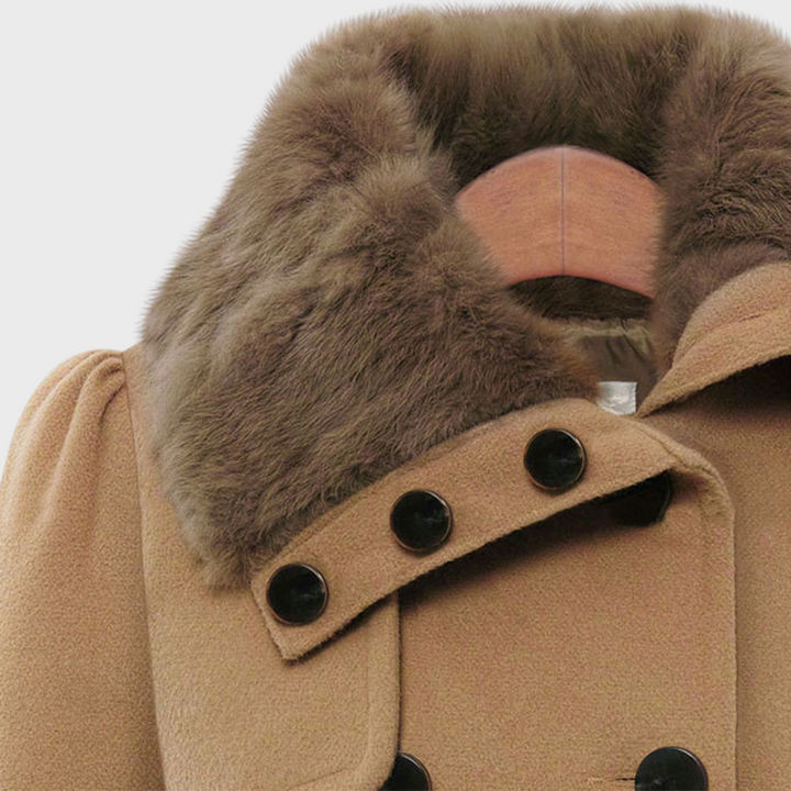 Trendy Ladies' Jacket - BellaVogue-Khaki-S-Nora Luxe