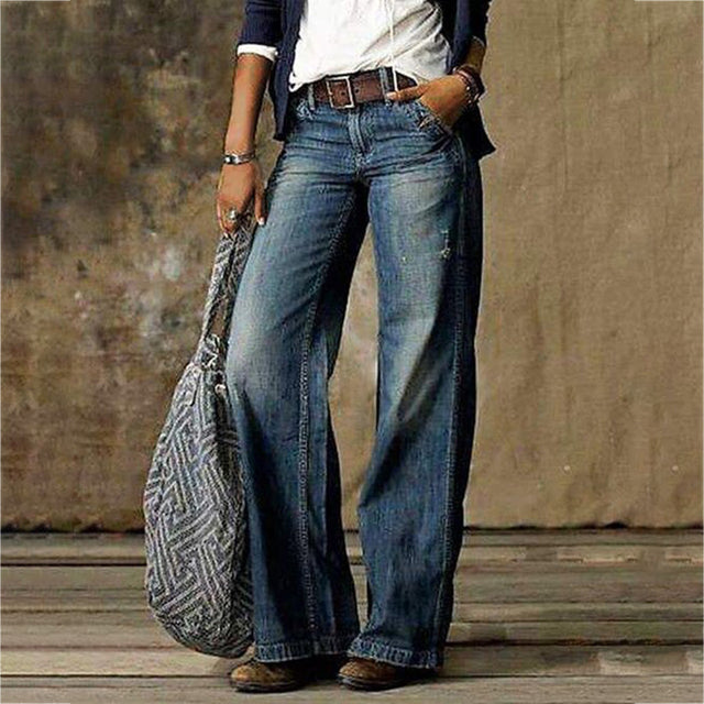 Trendy Ladies' Jeans - Elara-Blue-S-Nora Luxe