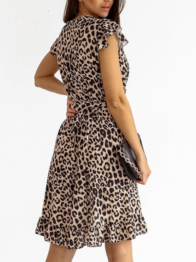 Trendy ladies' mini dress in leopard print – Amira-S-Nora Luxe