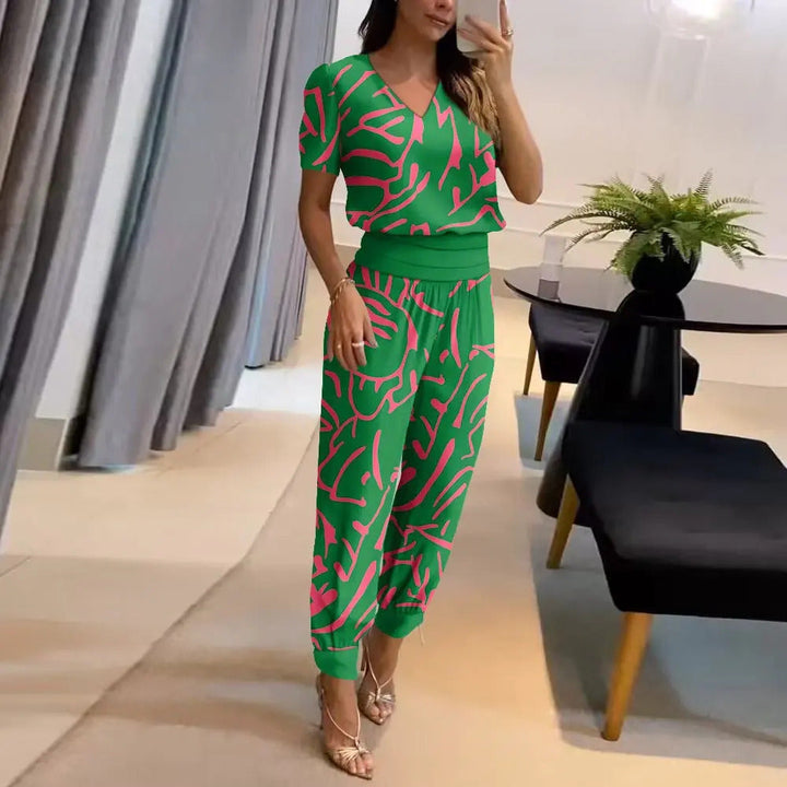 Trendy Ladies Outfit - Viviana-Green-S-Nora Luxe