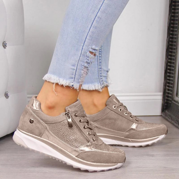 Trendy Ladies' Sports Shoes - Aria-Beige-2.5-Nora Luxe
