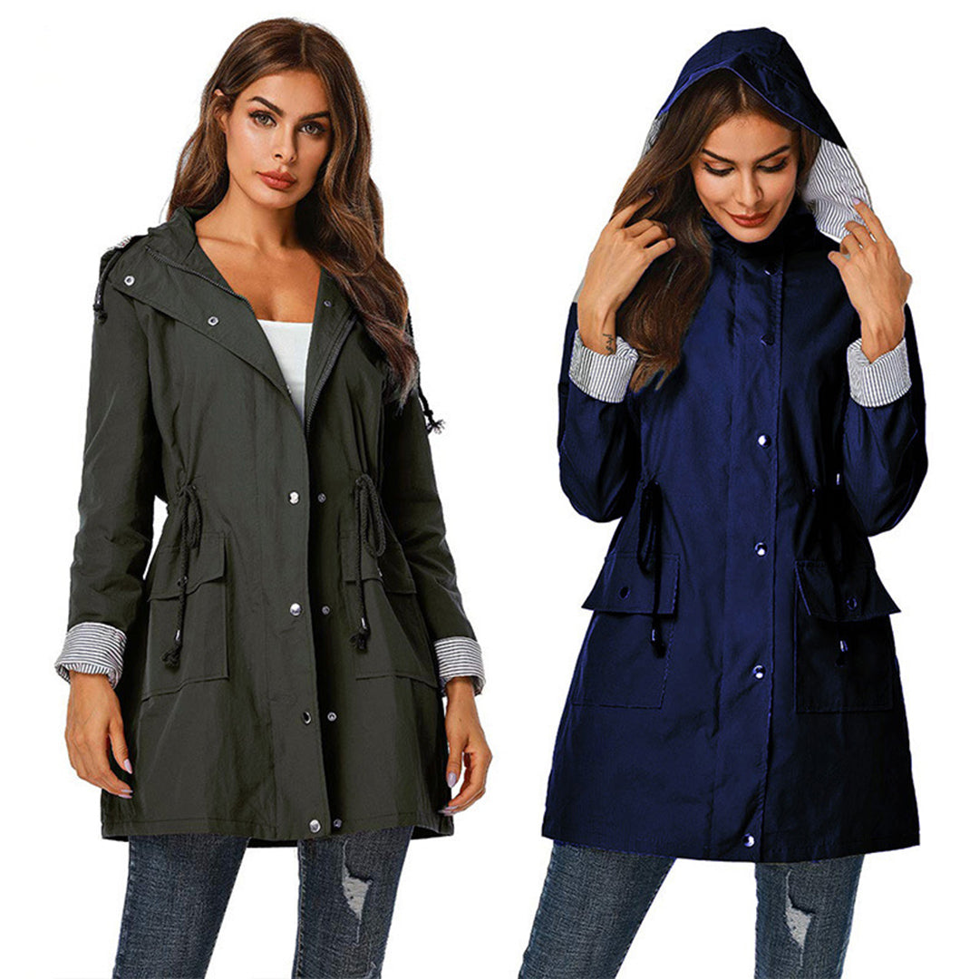 Trendy Ladies Windbreaker - Viviane-Black-S-Nora Luxe
