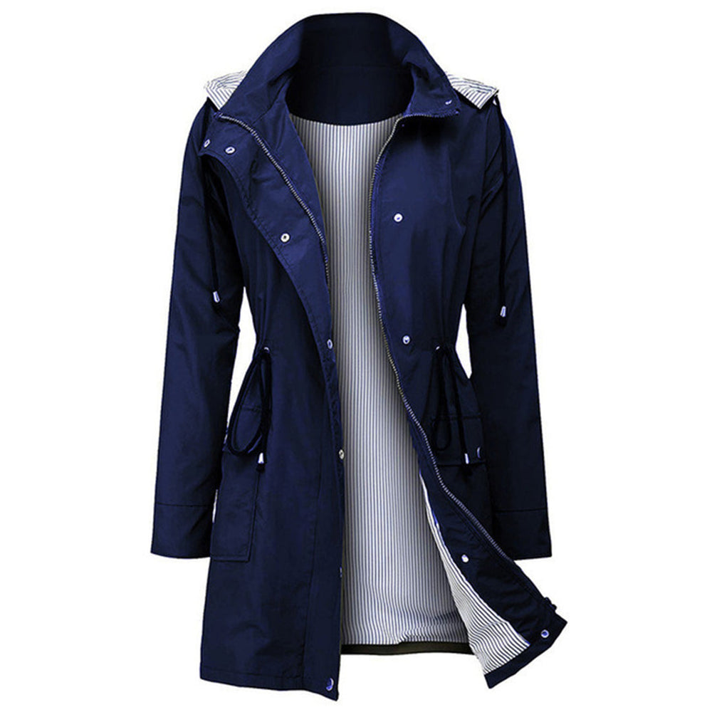 Trendy Ladies Windbreaker - Viviane-Blue-S-Nora Luxe