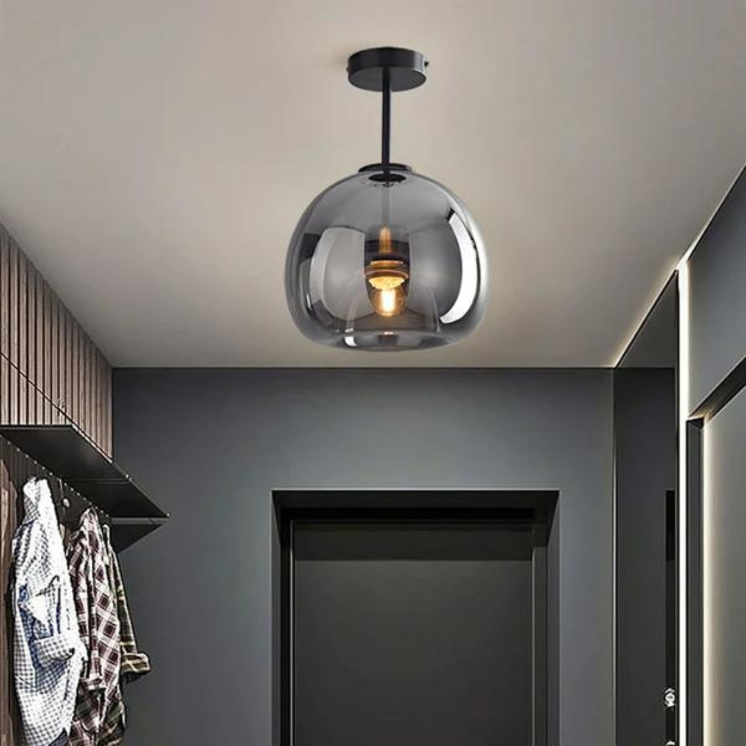 Trendy LED Ceiling Light - Maxwell-Black-Hanging Lamp-Nora Luxe